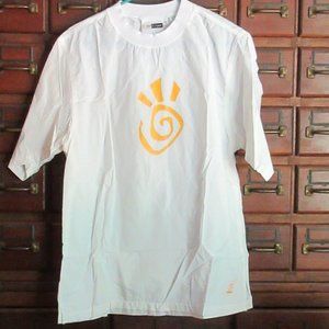 NEW Large White Short Sleeve Nylon T-Shirt - Sun Protective